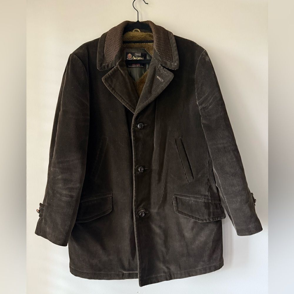 Vintage Oakbrook Sportswear Sears Corduroy Norfolk Jacket Coat 40 1970's